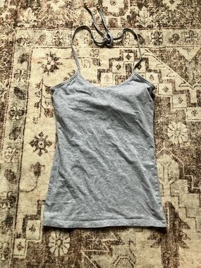 Vintage American Eagle Outfitters Light Gray Slim halter cami